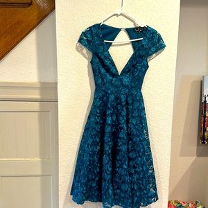 LuLu’s dress. Beautiful rose lace